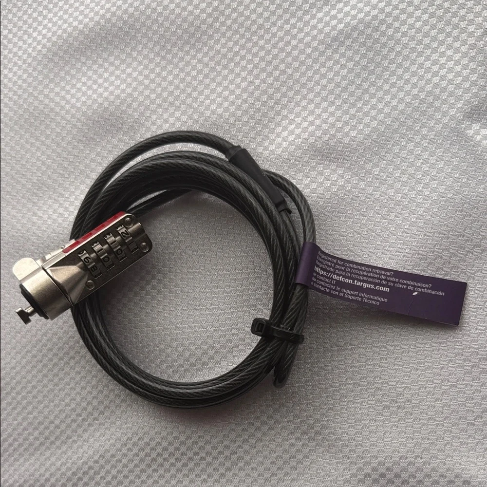 NWOT - Targus Black Security Laptop Cable